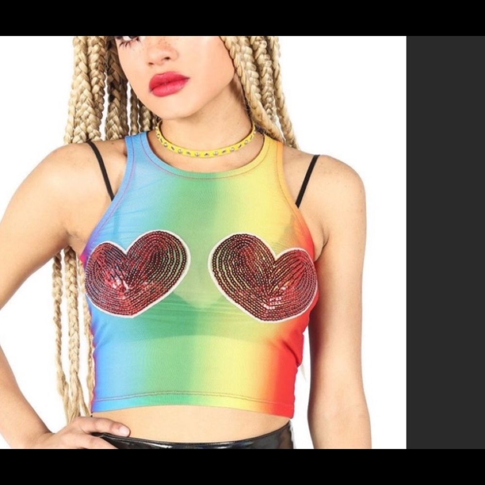 Iron fist somewhere crop top